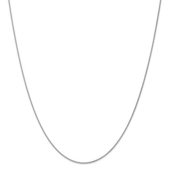 Picture of Leslies 14K White Gold 1mm Spiga (Wheat) Chain