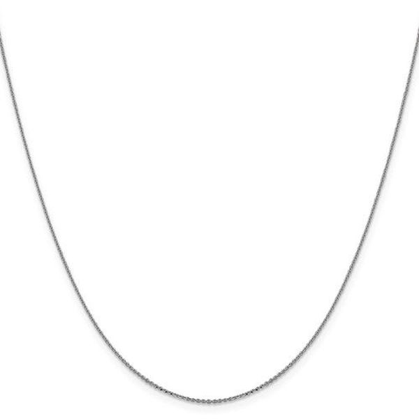 Picture of 14K WG .90MM DIAMOND CUT CABLE CHAIN
