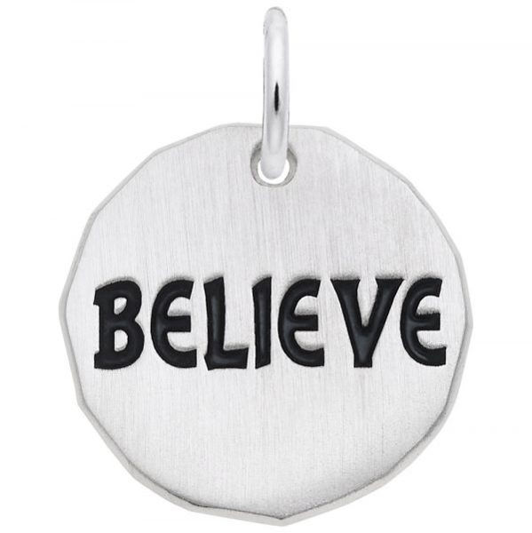 Picture of SILVER BELIEVE CHARM TAG