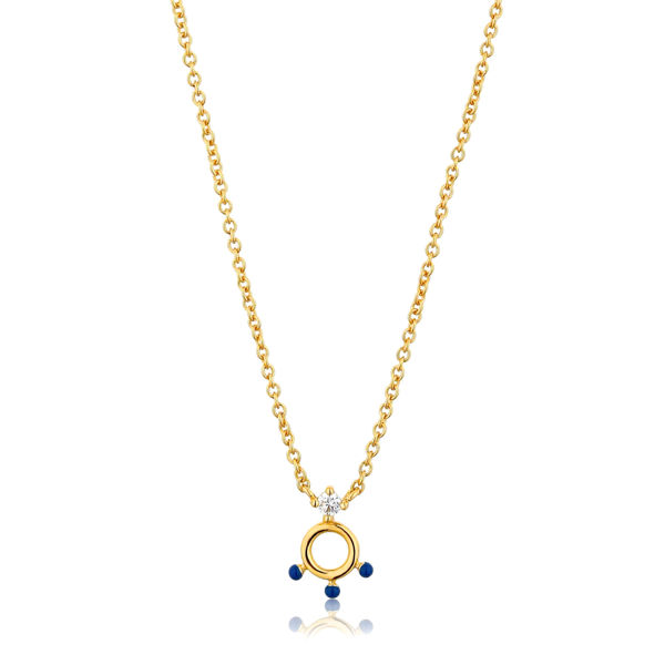 Picture of SS DOTTED CIRCLE NECKLACE