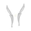 Picture of Sterling Silver Double Curve Crossover Ear Pin Earrings