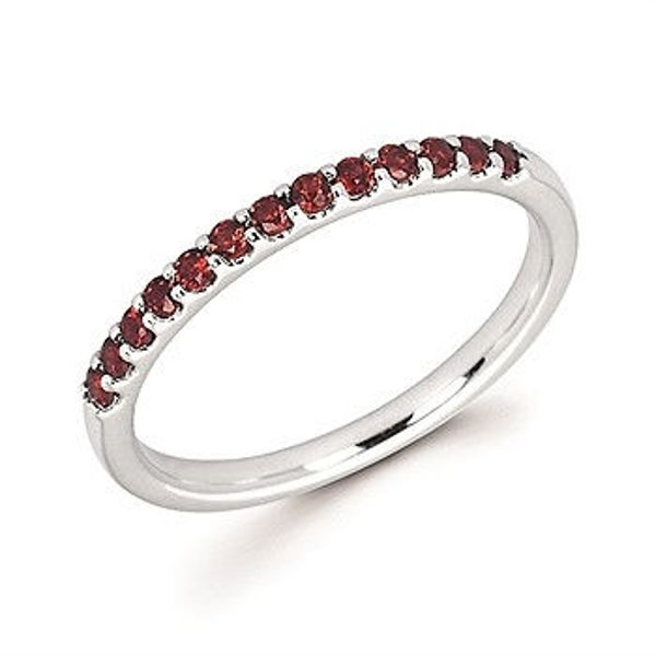 Picture of Garnet Stackable Band