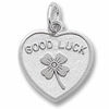 Picture of SS GOOD LUCK HEART CHARM