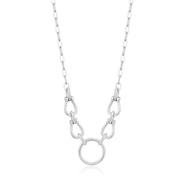 Picture of Silver Horseshoe Link Necklace