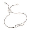 Picture of 1/10 Ctw. Diamond Infinity Bolo Bracelet In Sterling Silver
