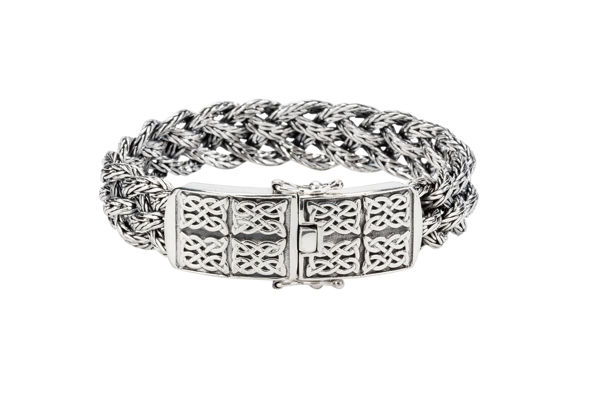 Picture of SS NORSE FORGE DRAGON WEAVE 8" BRACELET