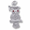 Picture of OWL WITH RED STONE EYES CHARM