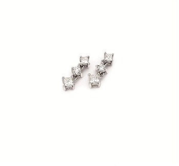 Picture of Triple Threat Diamond Earrings
