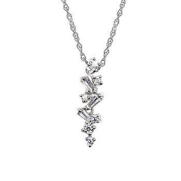 Picture of Asymmetrical Diamond Necklace 