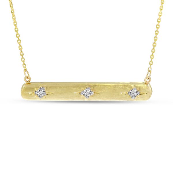 Picture of 14KY 3 Diamond Bar Chain