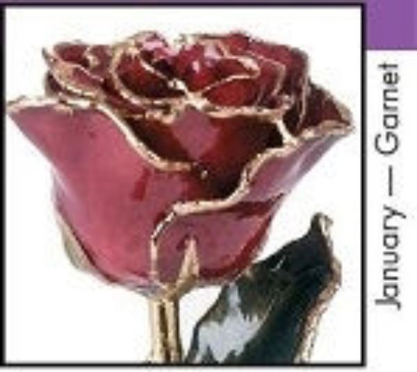 Picture of 24KT JAN. Lacquered Birth Month Rose
