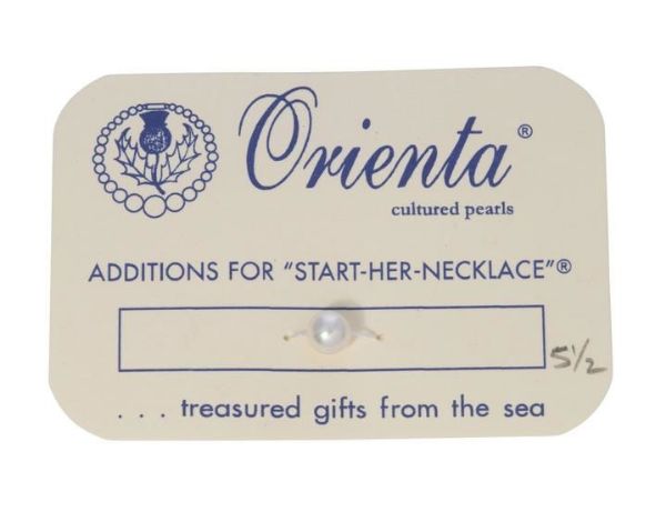 Picture of Orienta Carded Single 3.5mm Pearl