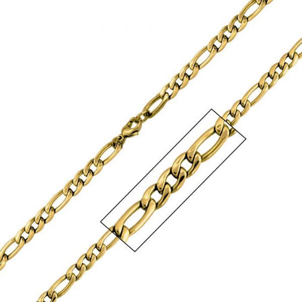 Picture of Inox Gold IP Figaro Chain