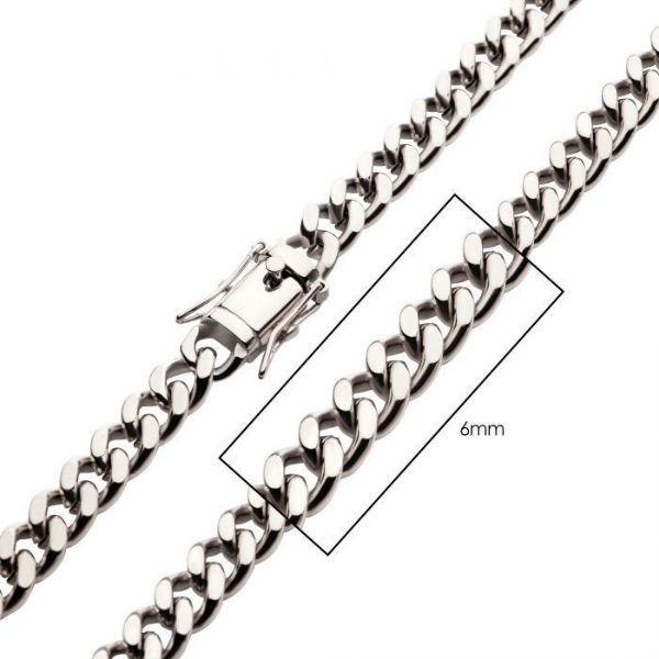 Picture of 6mm Steel Miami Cuban Chain Necklace