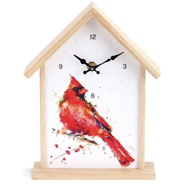 Picture of Big Sky Carvers Cardinal Birdhouse Clock