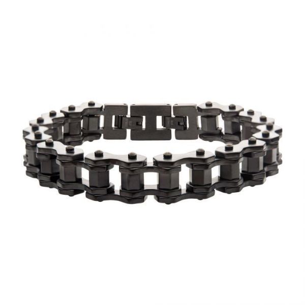 Picture of Black Plated Bike Chain Bracelet