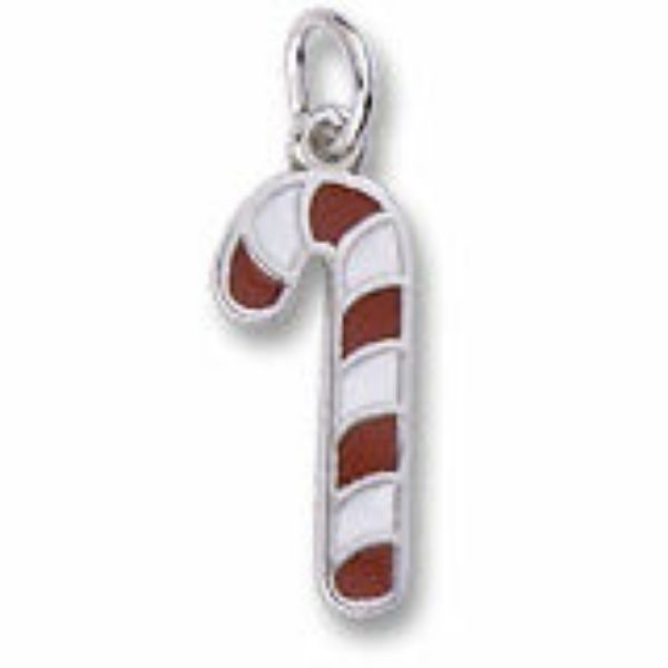 Picture of CANDY CANE W/ COLOR STERLING CHARM