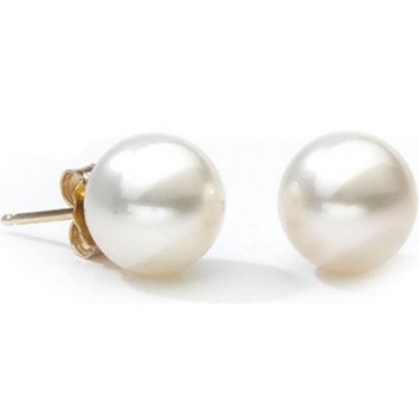 Picture of CULTURED PEARL EARRINGS, 7MM 14KT