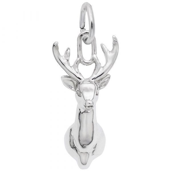 Picture of DEERHEAD CHARM IN STERLING SILVER