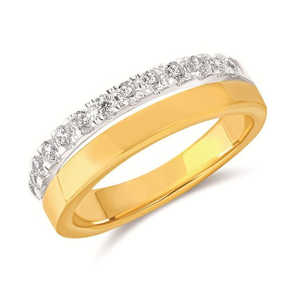 Picture of Diamond and Yellow Gold Band