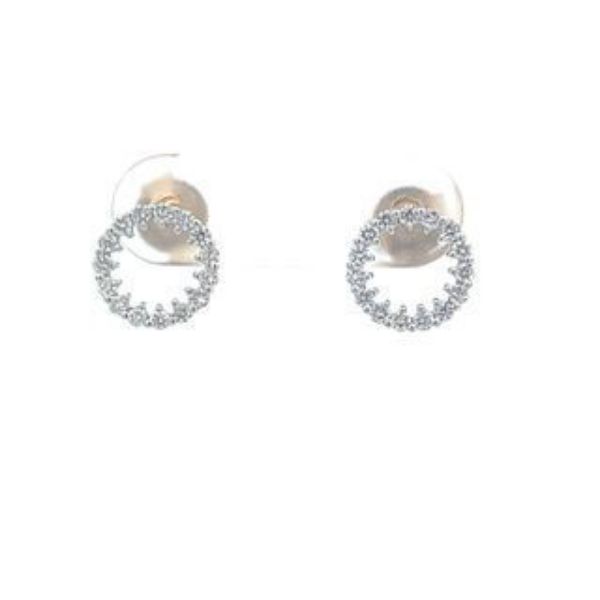 Picture of Diamond Circle Earrings