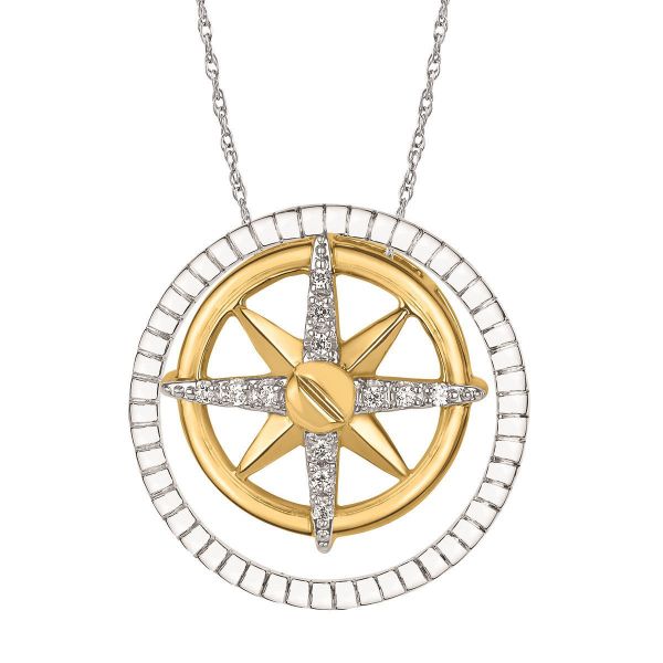 Picture of Diamond Compass Enhancer Necklace