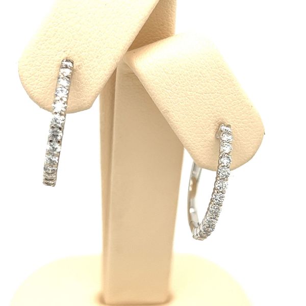 Picture of Diamond Hoop Earrings