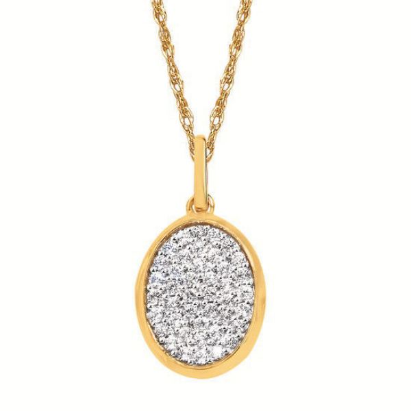 Picture of Diamond Oval Pave Pendant