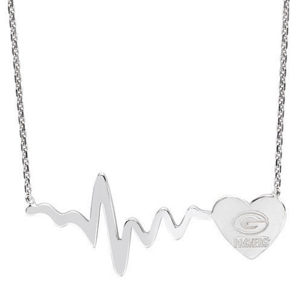 Picture of Green Bay Packers Heartbeat Necklace