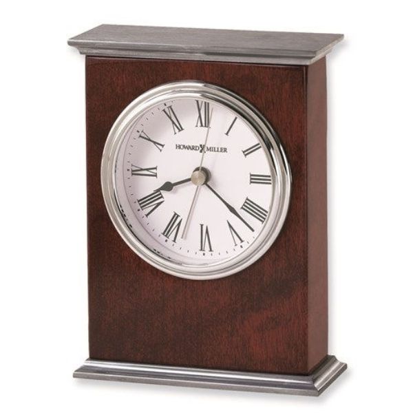 Picture of Kentwood Rosewood And Nickel Finish Quartz Alarm Clock