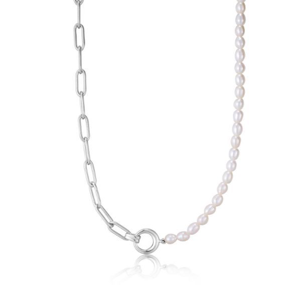 Picture of Pearl Chunky Link Chain Necklace