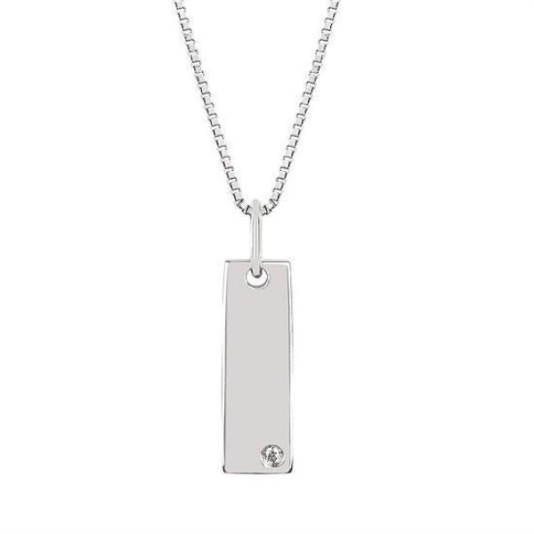 Picture of Rectangle Silver Pendant