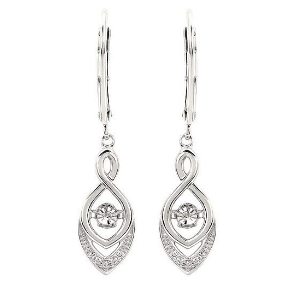 Picture of Shimmering Diamonds® Earrings With .02 Ctw. Diamonds In Sterling Silver
