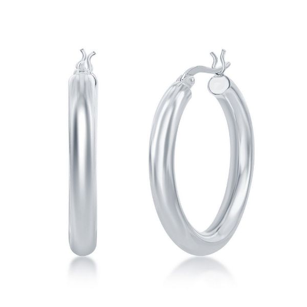 Picture of Silver Hoop Earrings