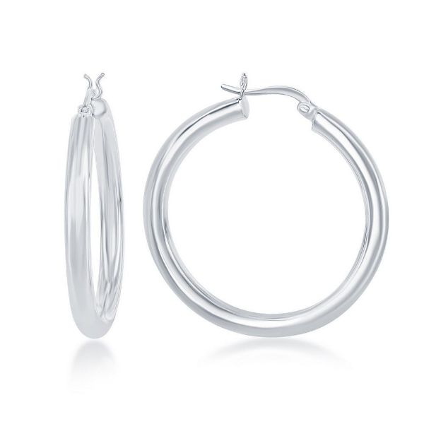 Picture of Silver Hoop Earrings