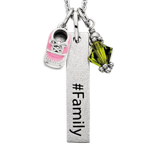 Picture of SS Hashtag Family Pendant