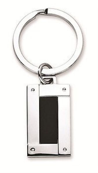 Picture of ST.STEEL BLK. ONYX KEYRING