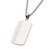 Picture of Stainless Steel Riveted Double Finish Dog Tag Pendant with Box Chain