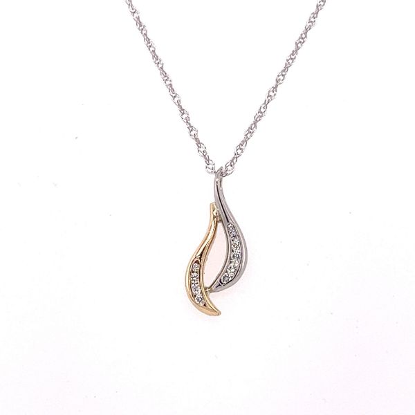 Picture of White and Yellow Diamond Necklace