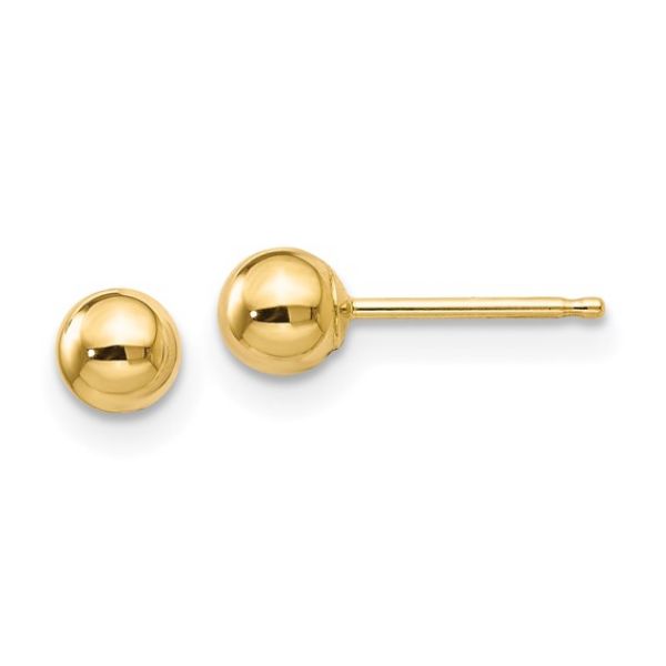 Picture of Yellow Gold Ball Studs