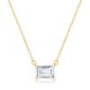 Picture of CZ Rectangle Necklace and Earring Set 