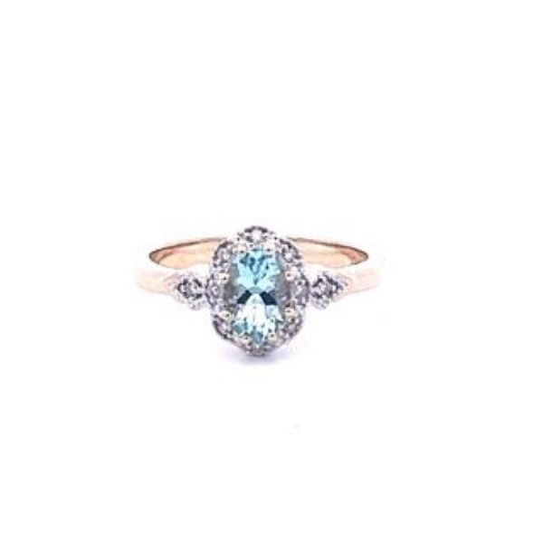 Picture of Aquamarine and Diamond Ring