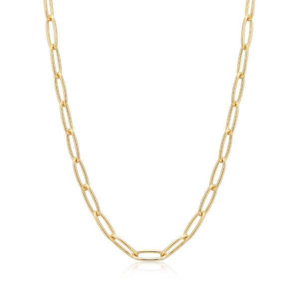 Picture of Gold Paperclip Chunky Chain Necklace
