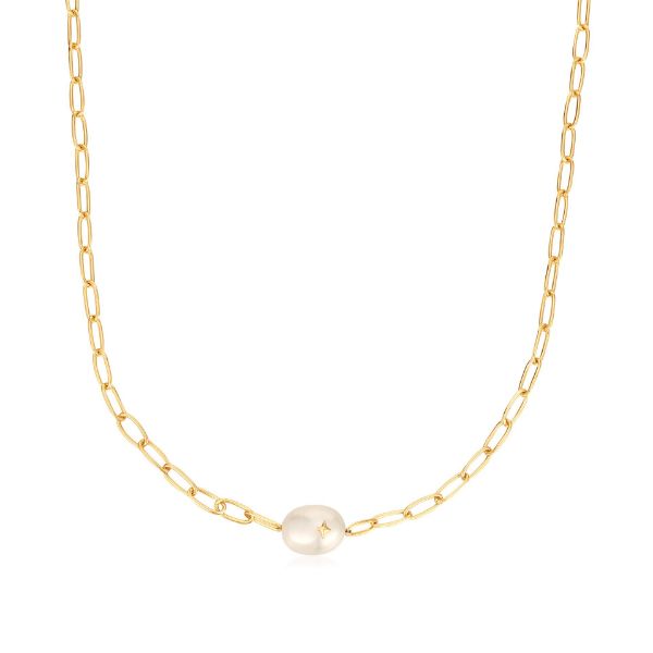 Picture of Pearl Sparkle Chunky Chain Necklace
