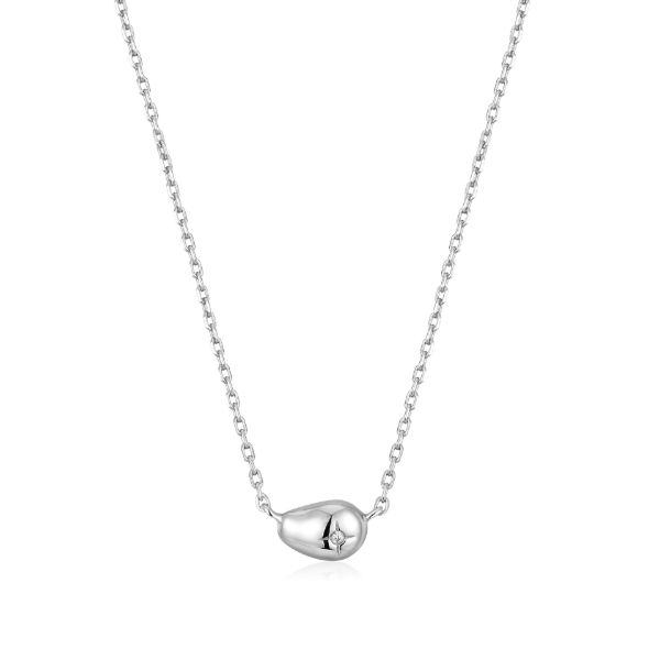 Picture of Silver Pebble Sparkle Necklace