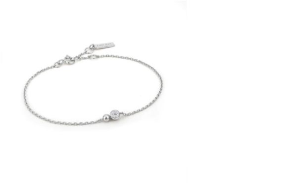 Picture of Silver Orb Sparkle Chain Bracelet