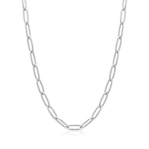 Picture of Silver Paperclip Chunky Chain Necklace