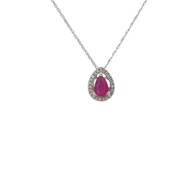 Picture of Pear Shaped Ruby Necklace