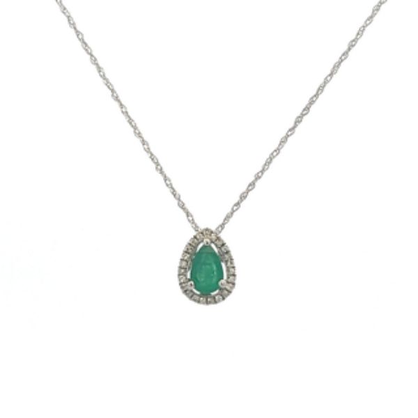 Picture of Pear Shaped Emerald Necklace