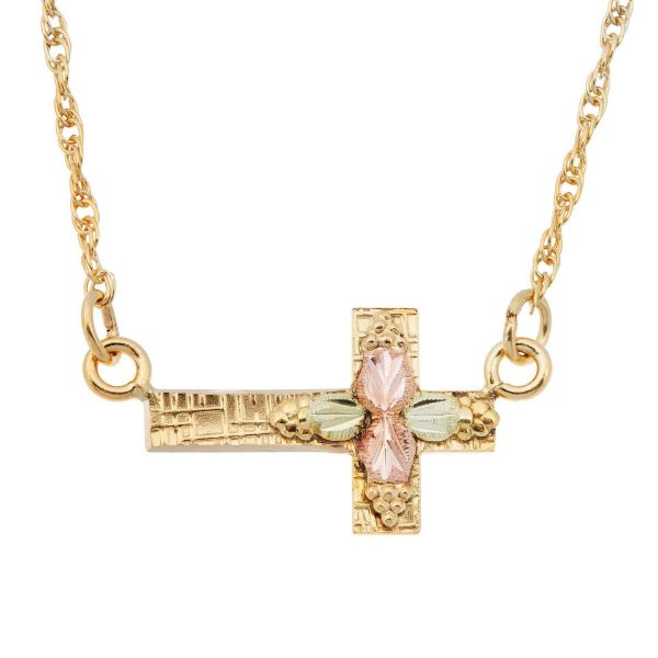 Picture of Black Hills Gold Ladies Cross Necklace